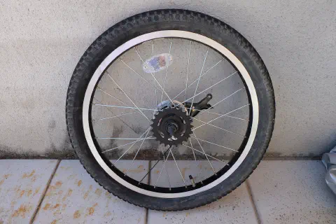 小ギヤ交換後のホイール