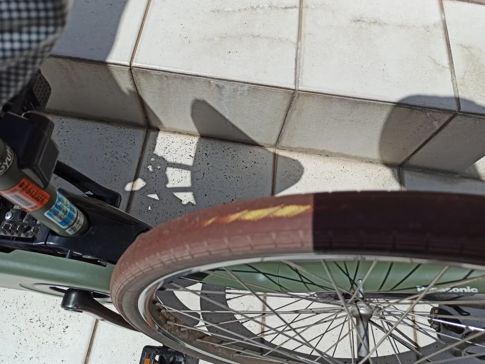 タイヤの摩耗箇所