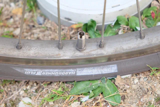 外したあとのバルブ部