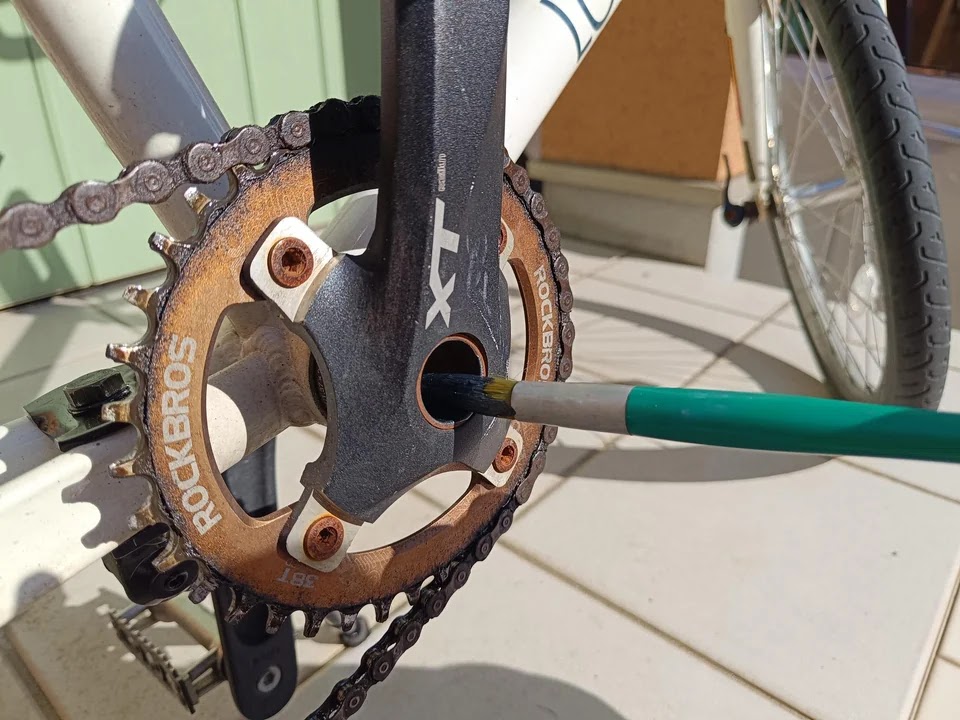 サビキラーを筆で塗装
