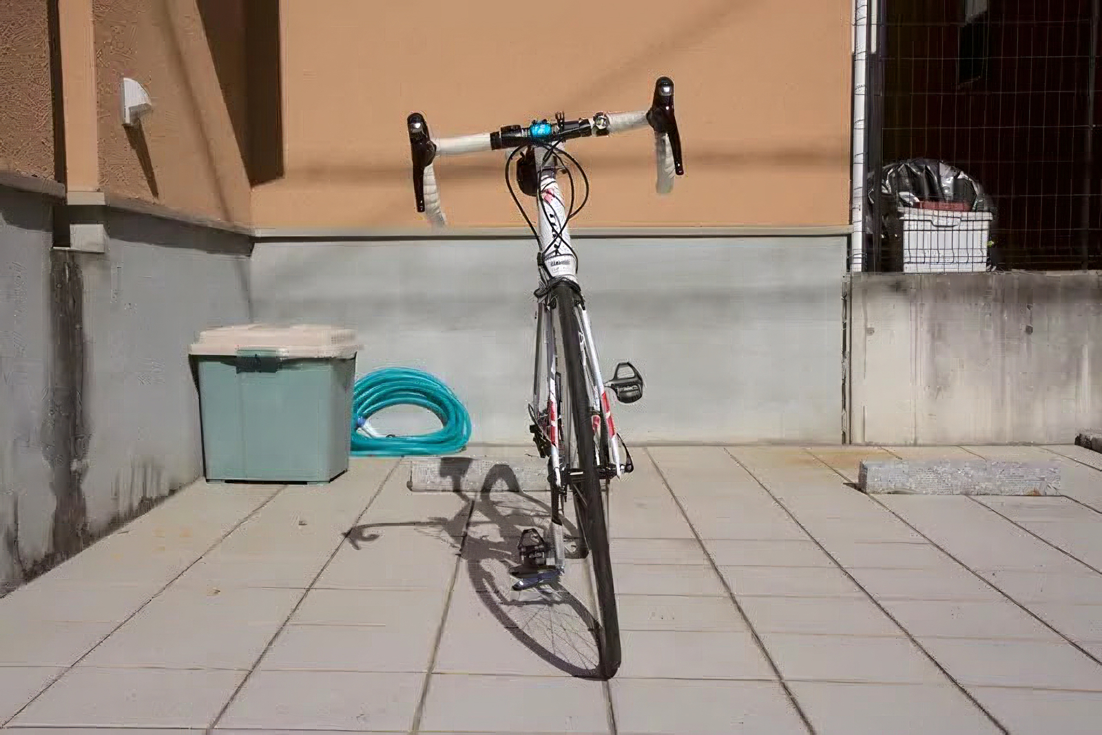 自転車前方から見た