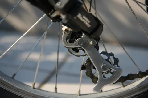 セラミックプーリーに交換後のリヤディレーラーまわり