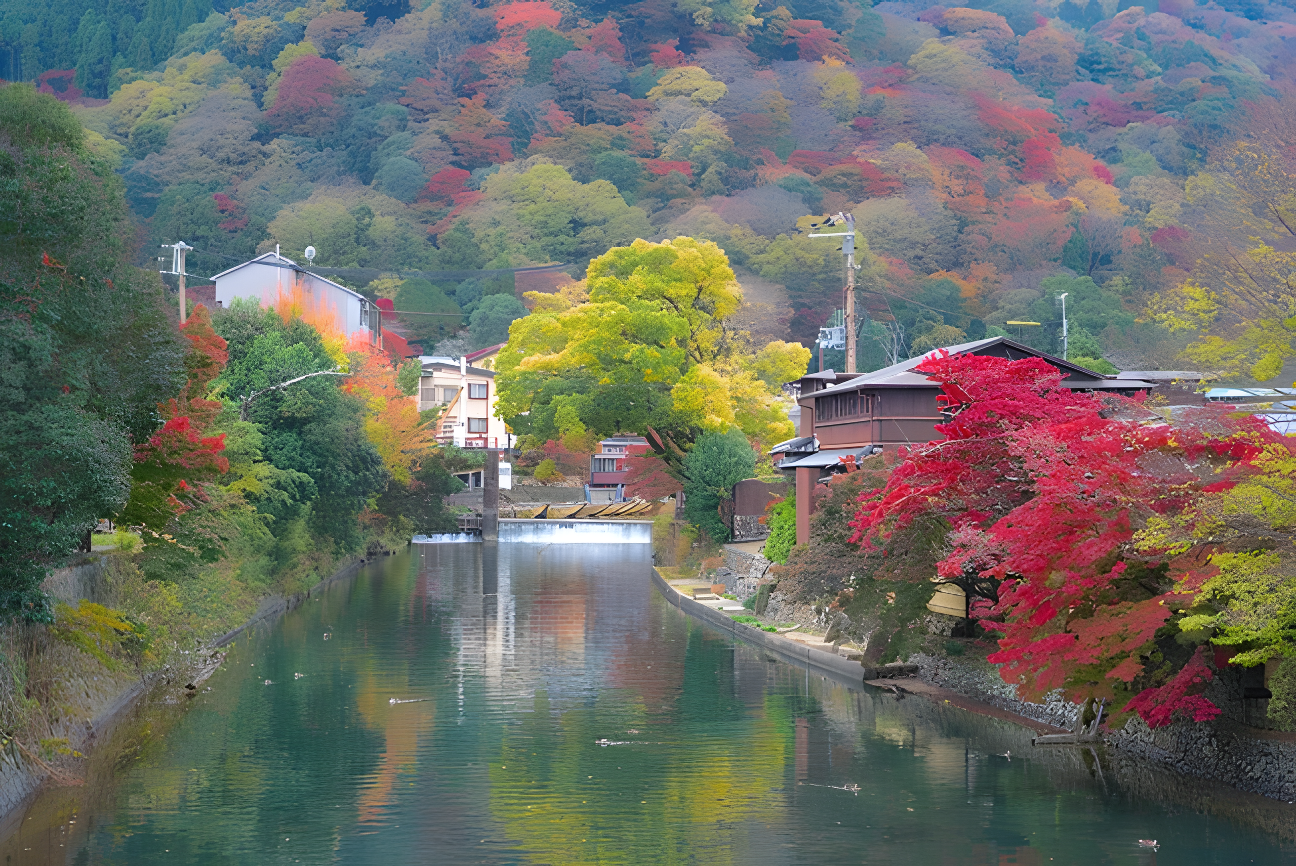 松尾橋から鴨川