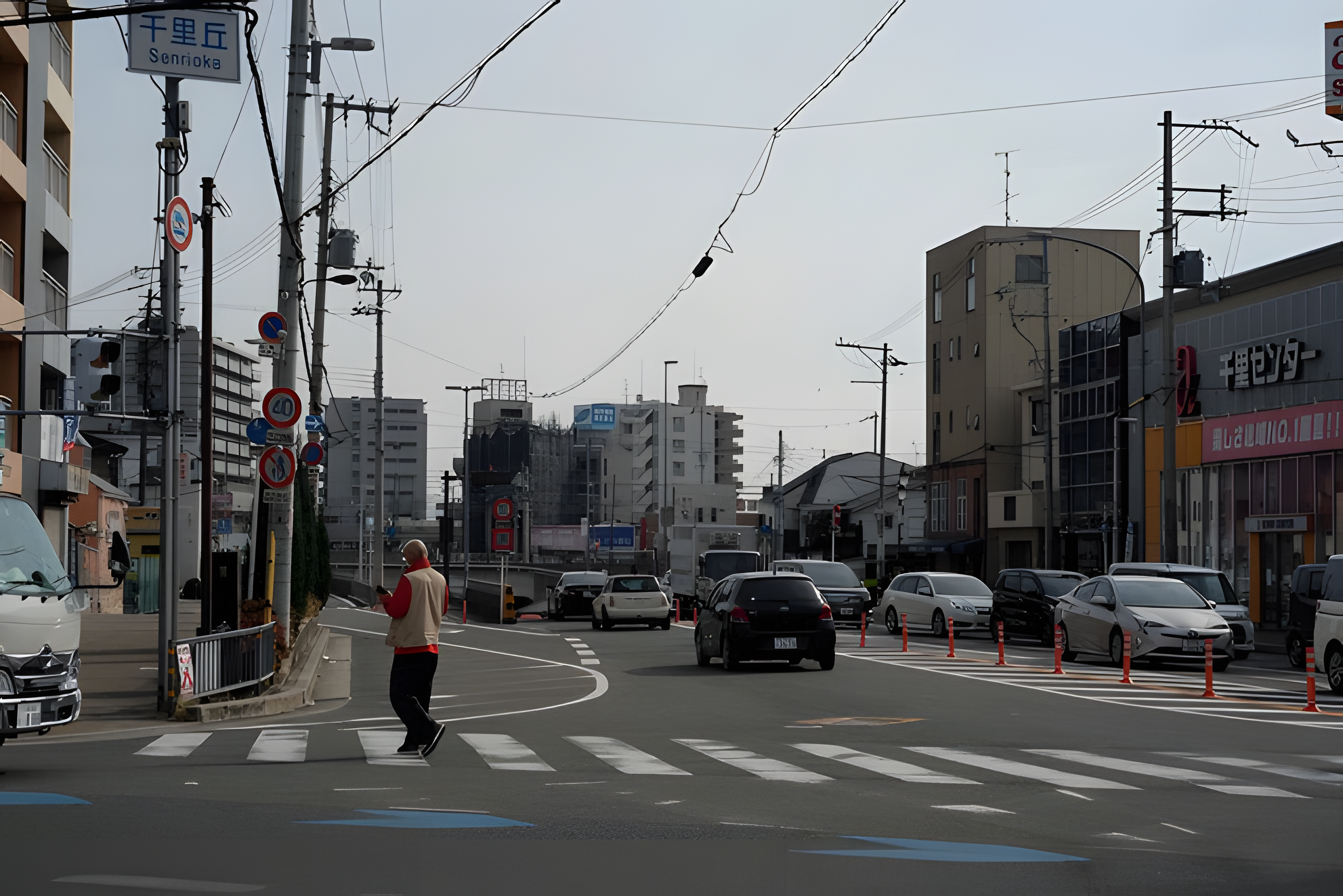 千里丘駅前