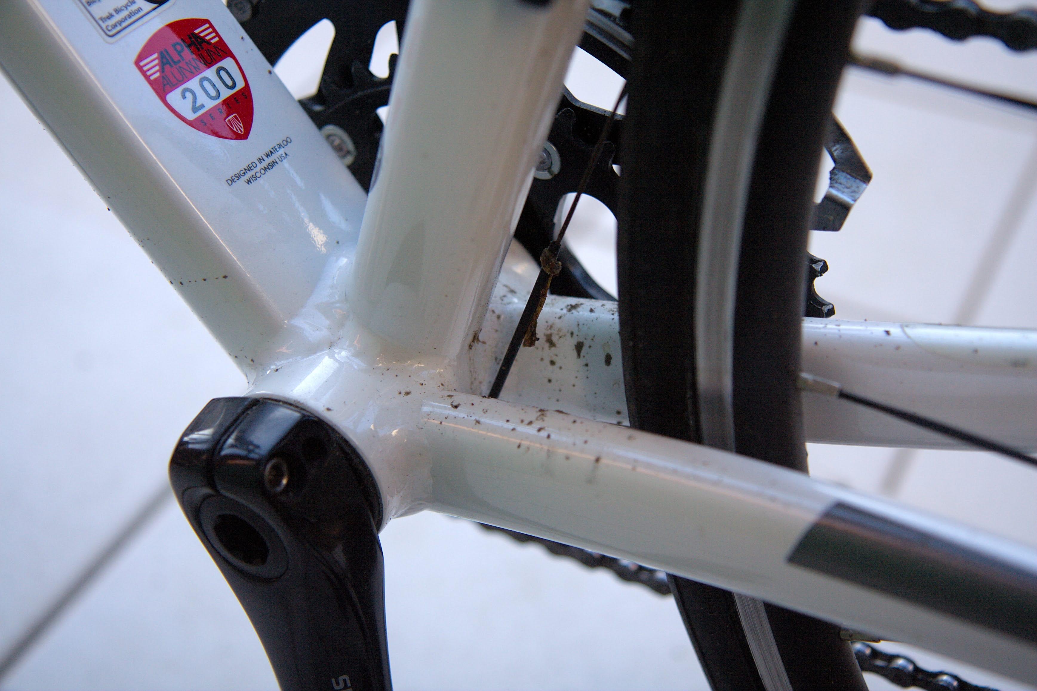 汚れた自転車フレーム