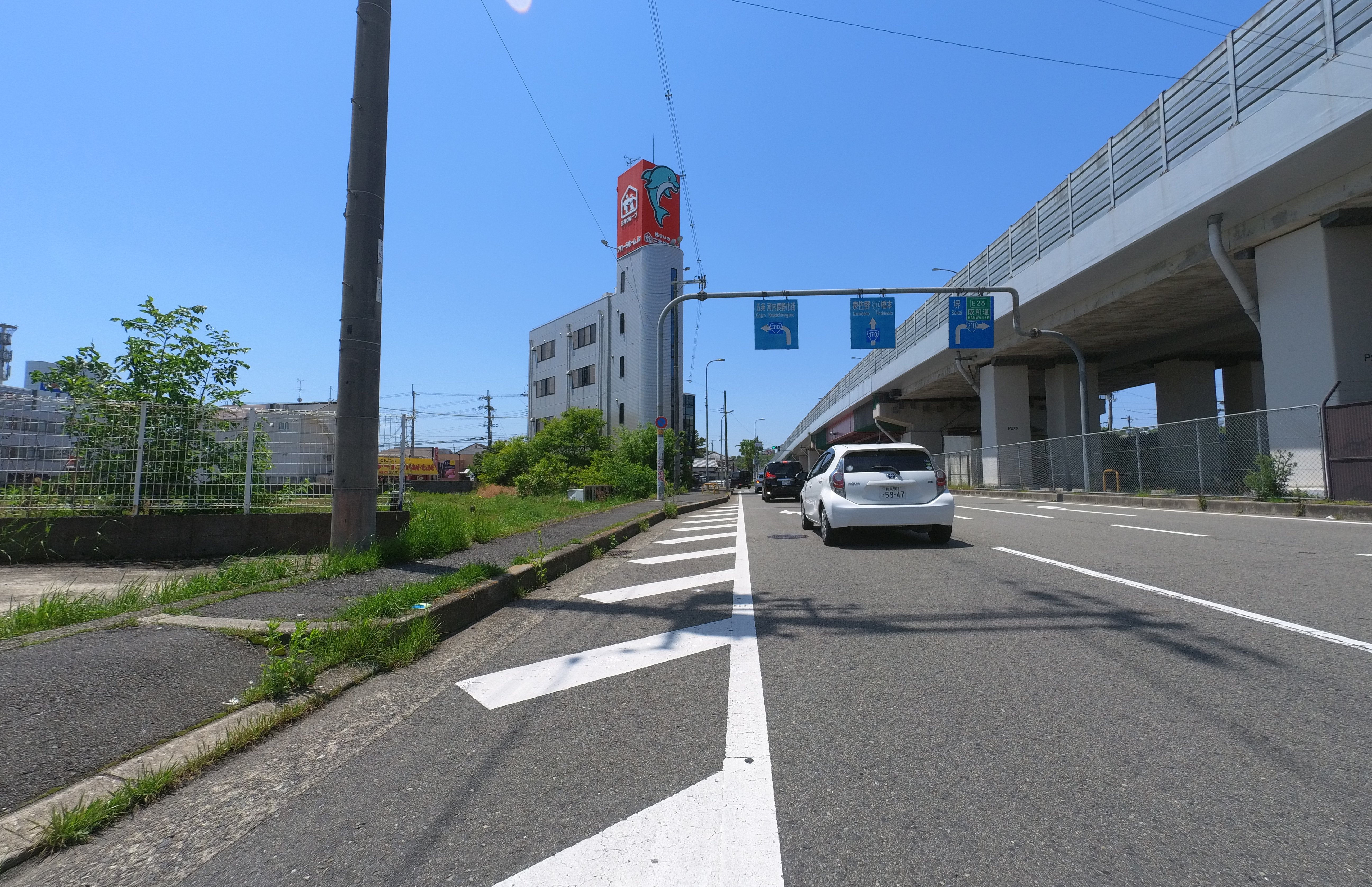ゴール直前の道
