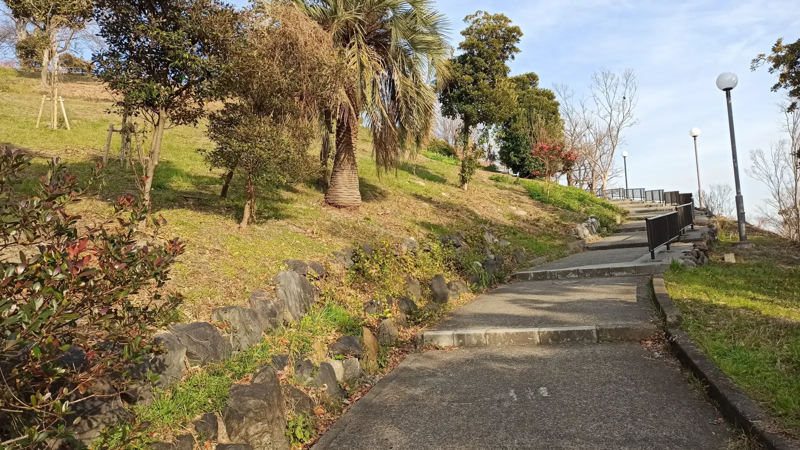 山頂への道