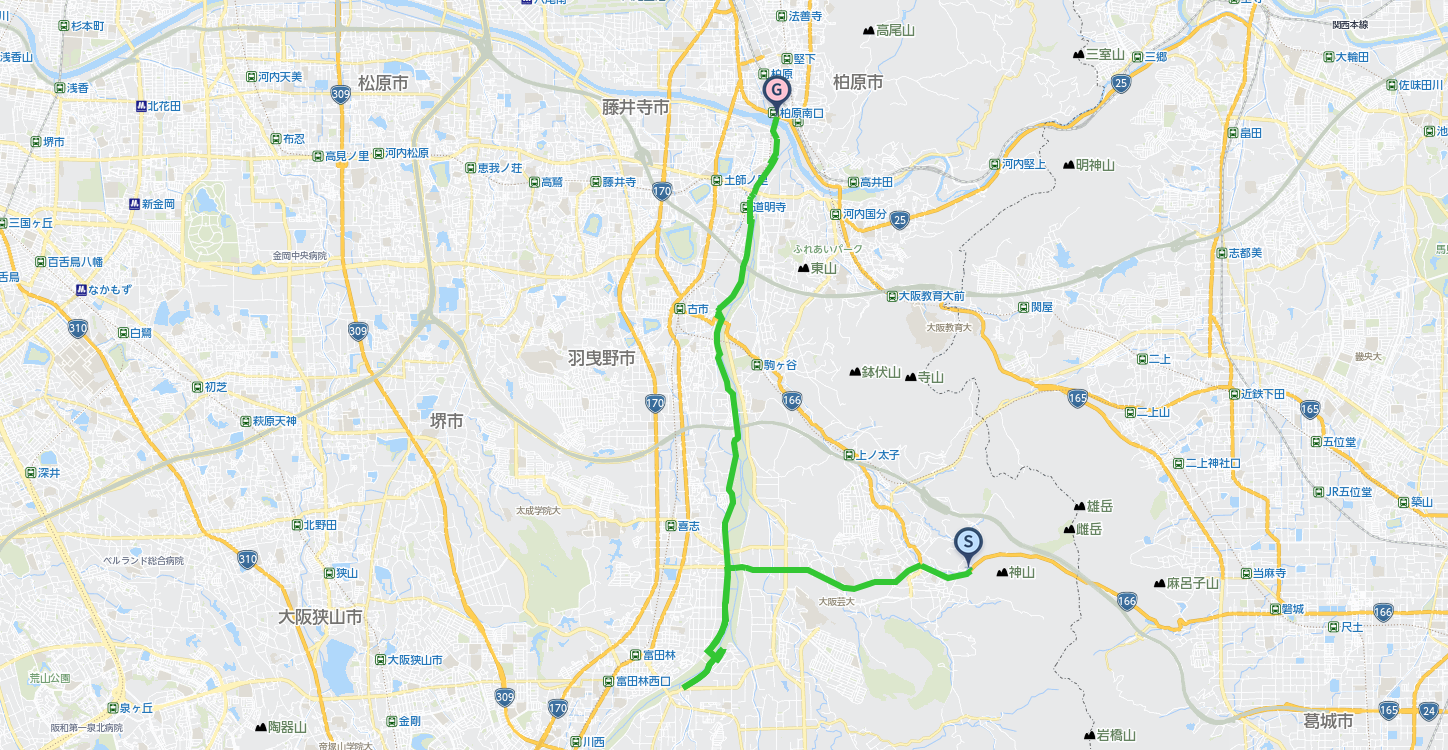 石川リバーサイドサイクルライン マップ