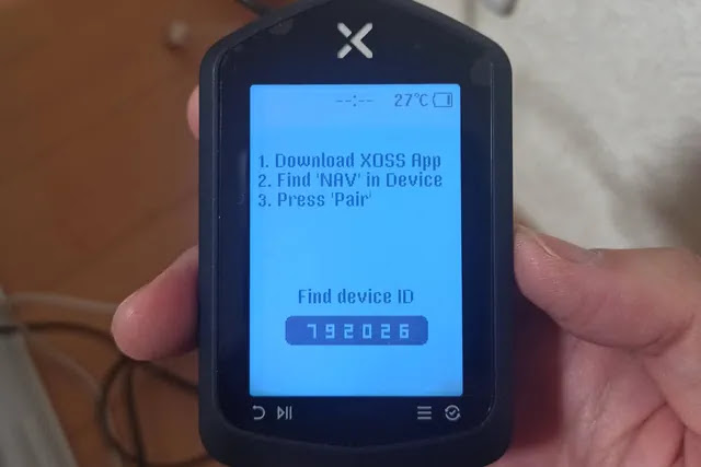 XOSS Nav画面 アプリダウンロード