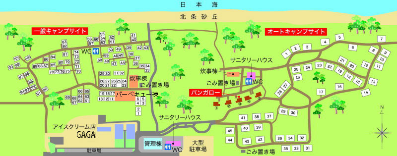 キャンプ場マップ
