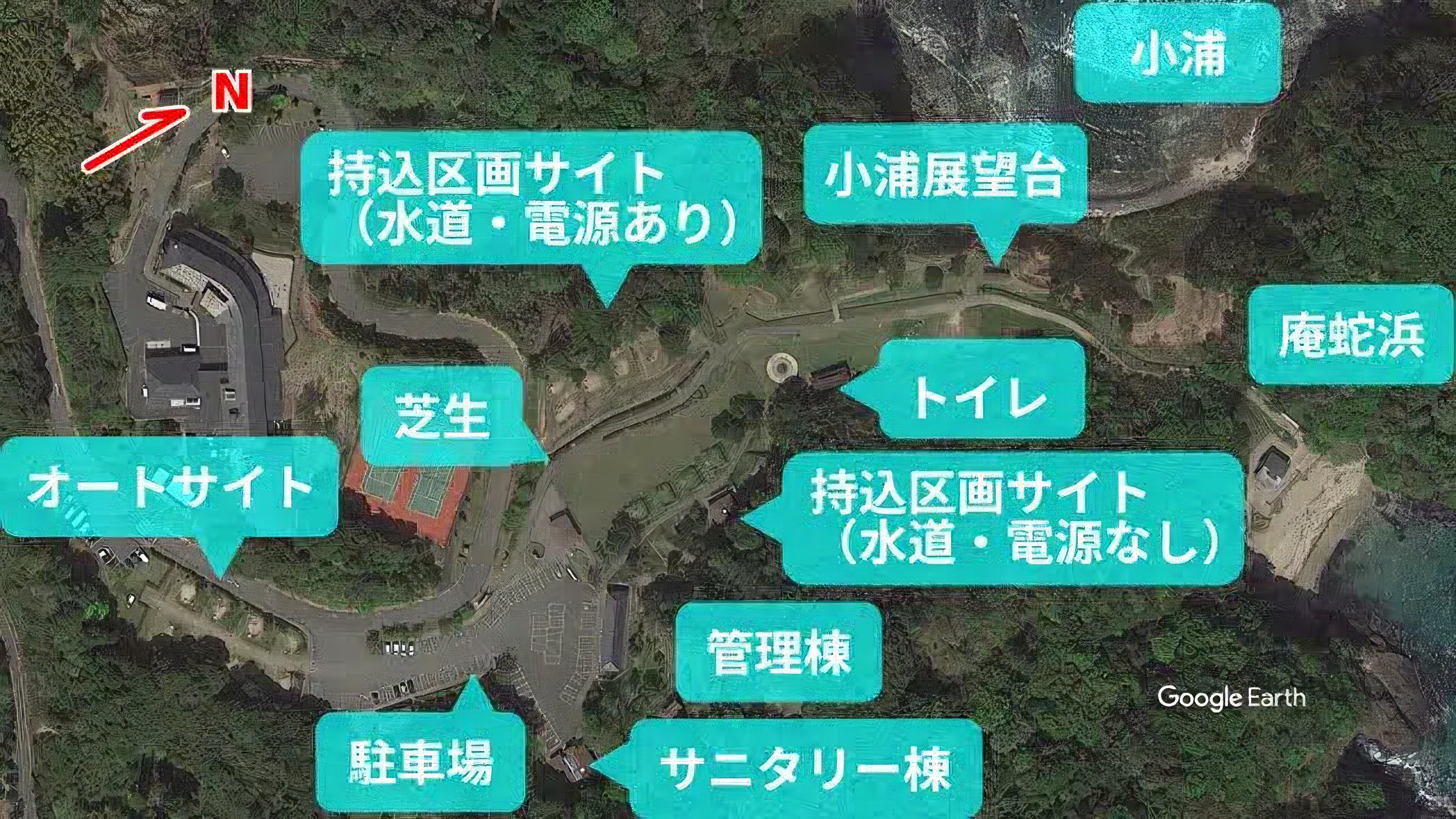 キャンプ場マップ