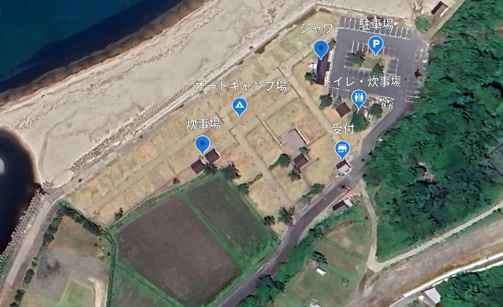 Google Earth オートキャンプ場