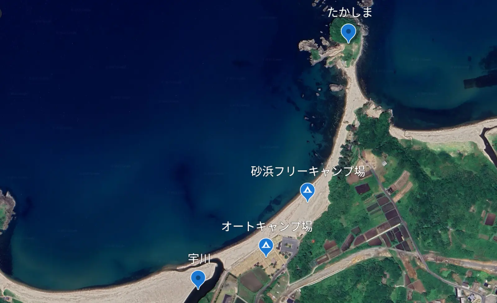 Google Earth 高嶋オートキャンプ場