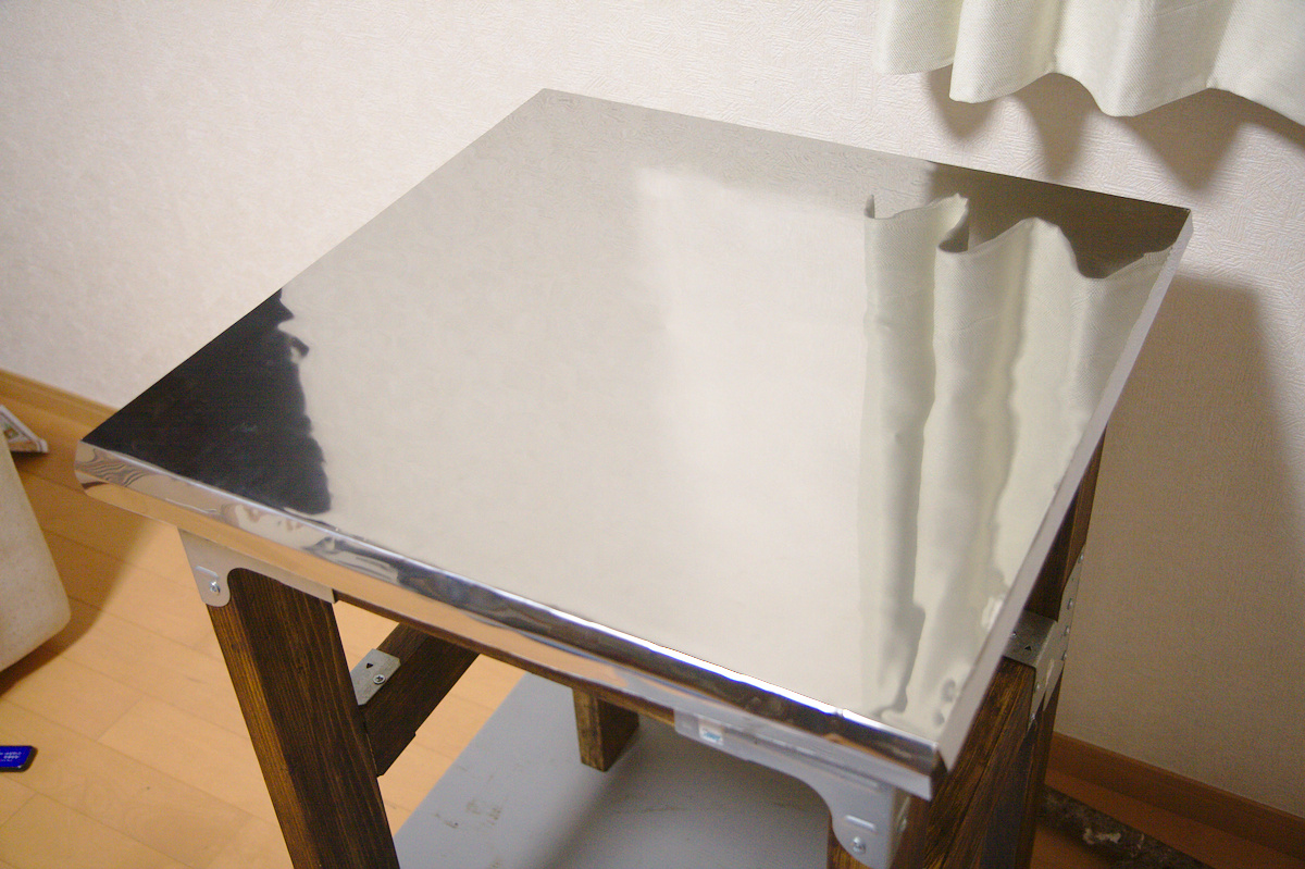 キッチン作業台DIY 4 - 天板ステンレスシート貼り編 featured image