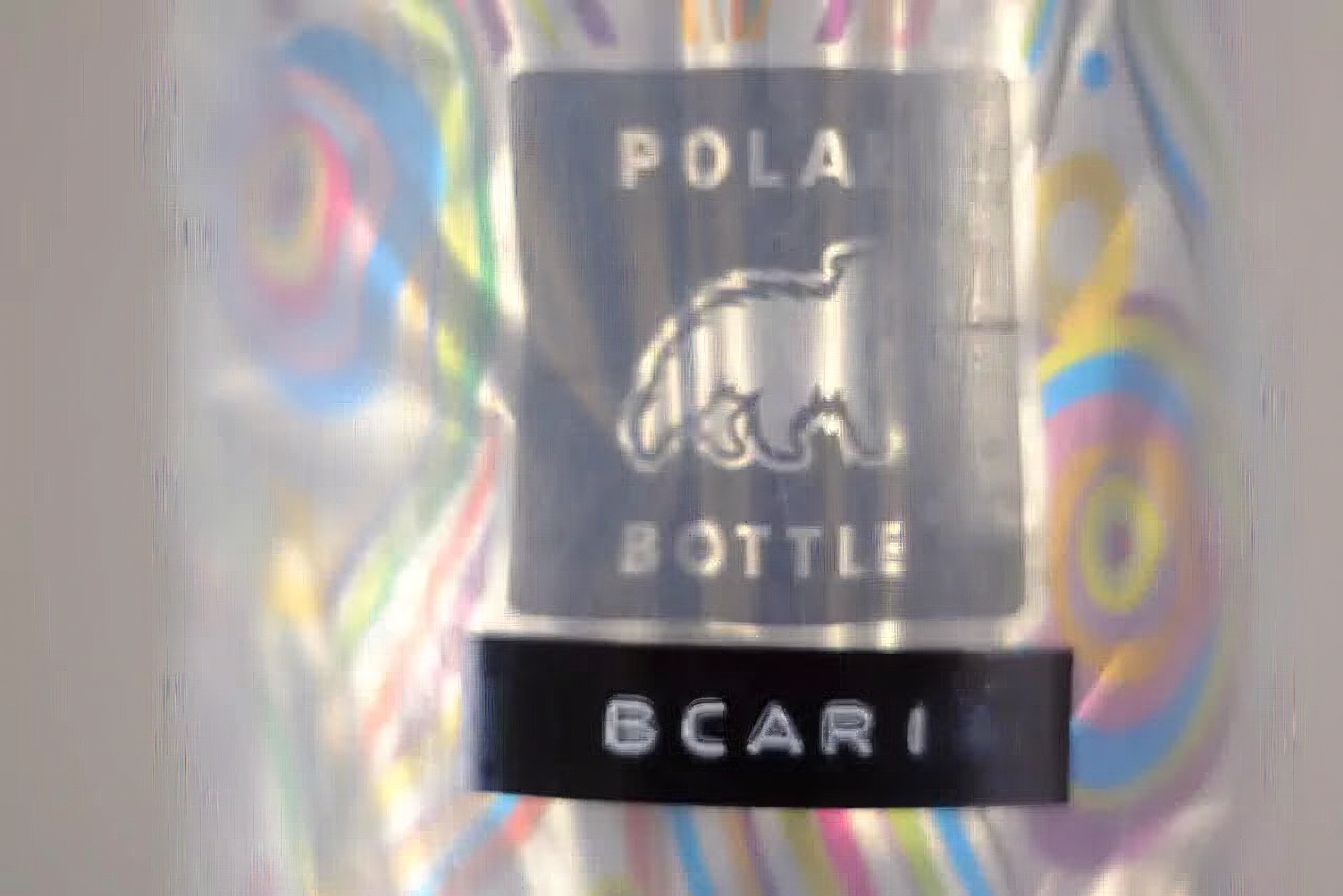 Polarのドリンクボトルに貼ったラベル