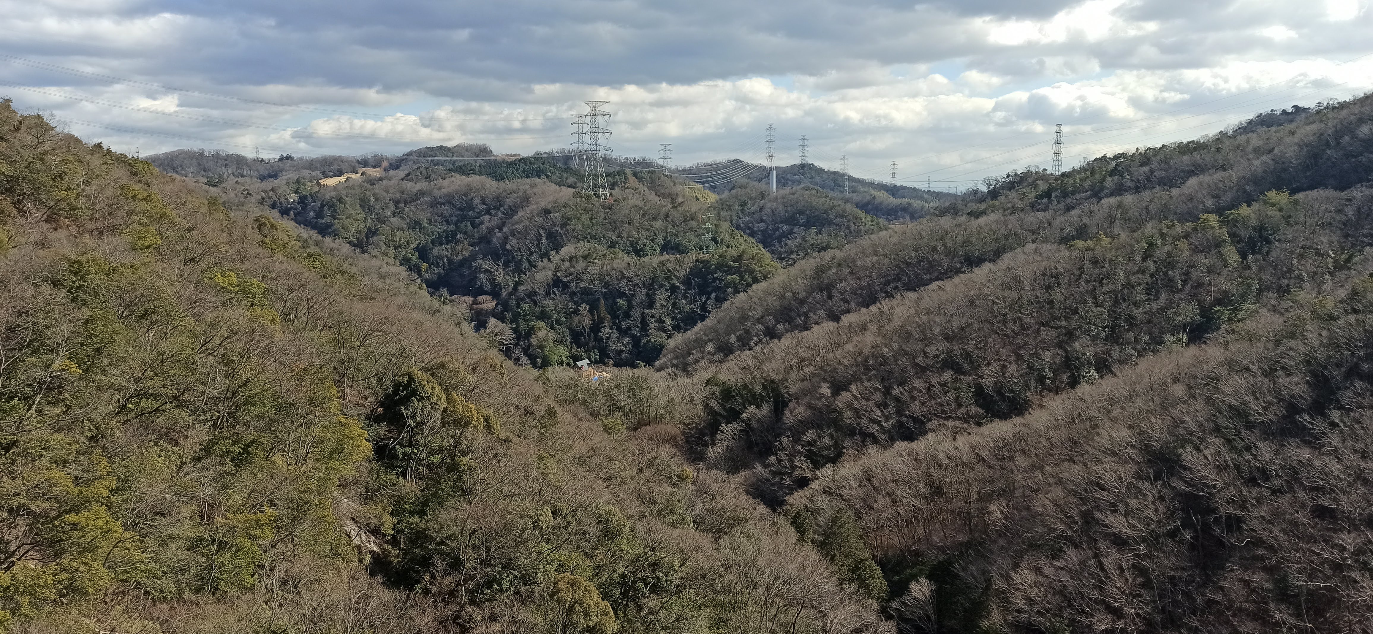 星のブランコから山々の眺め