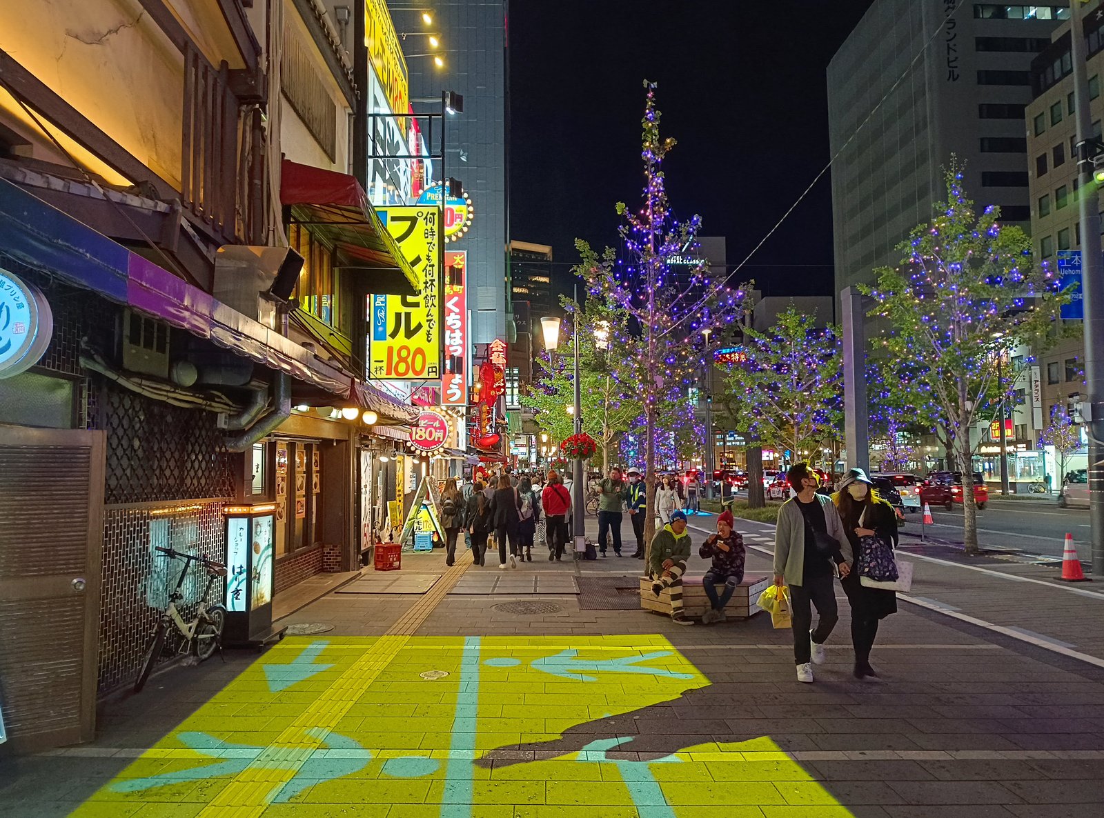 道頓堀付近歩道