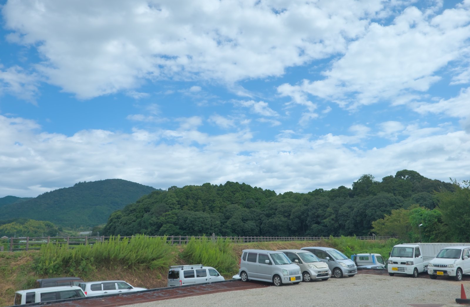 国道165号から見る箸墓古墳