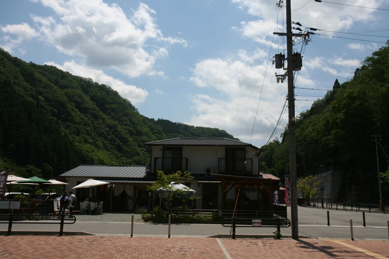 道路にでた