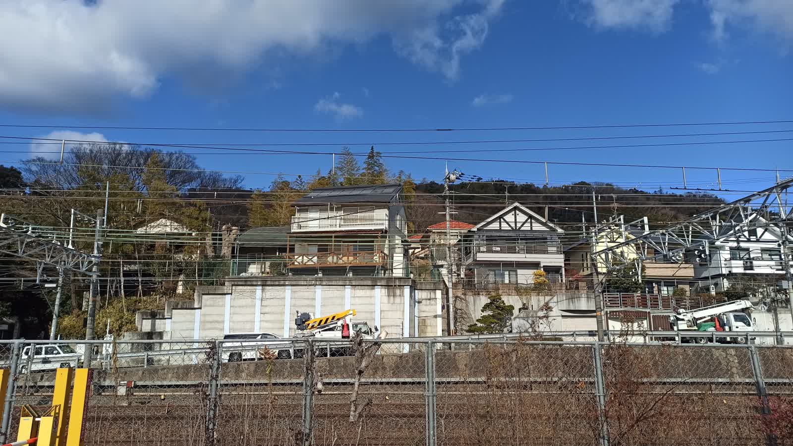天王山を見上げる