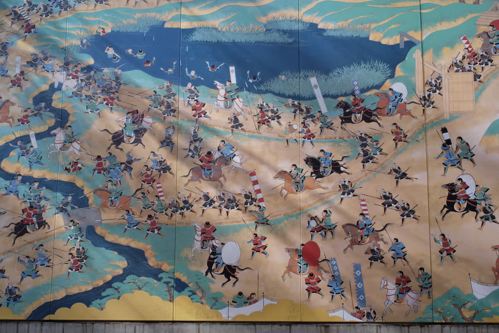 山崎の戦いを描いた絵