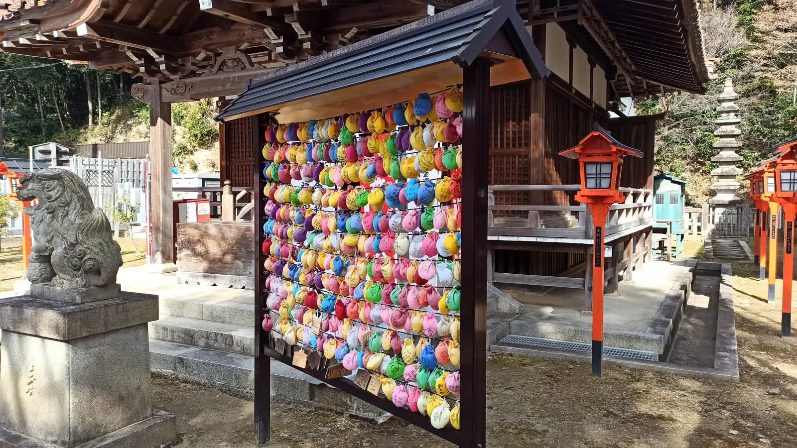 カラフルな巾着袋