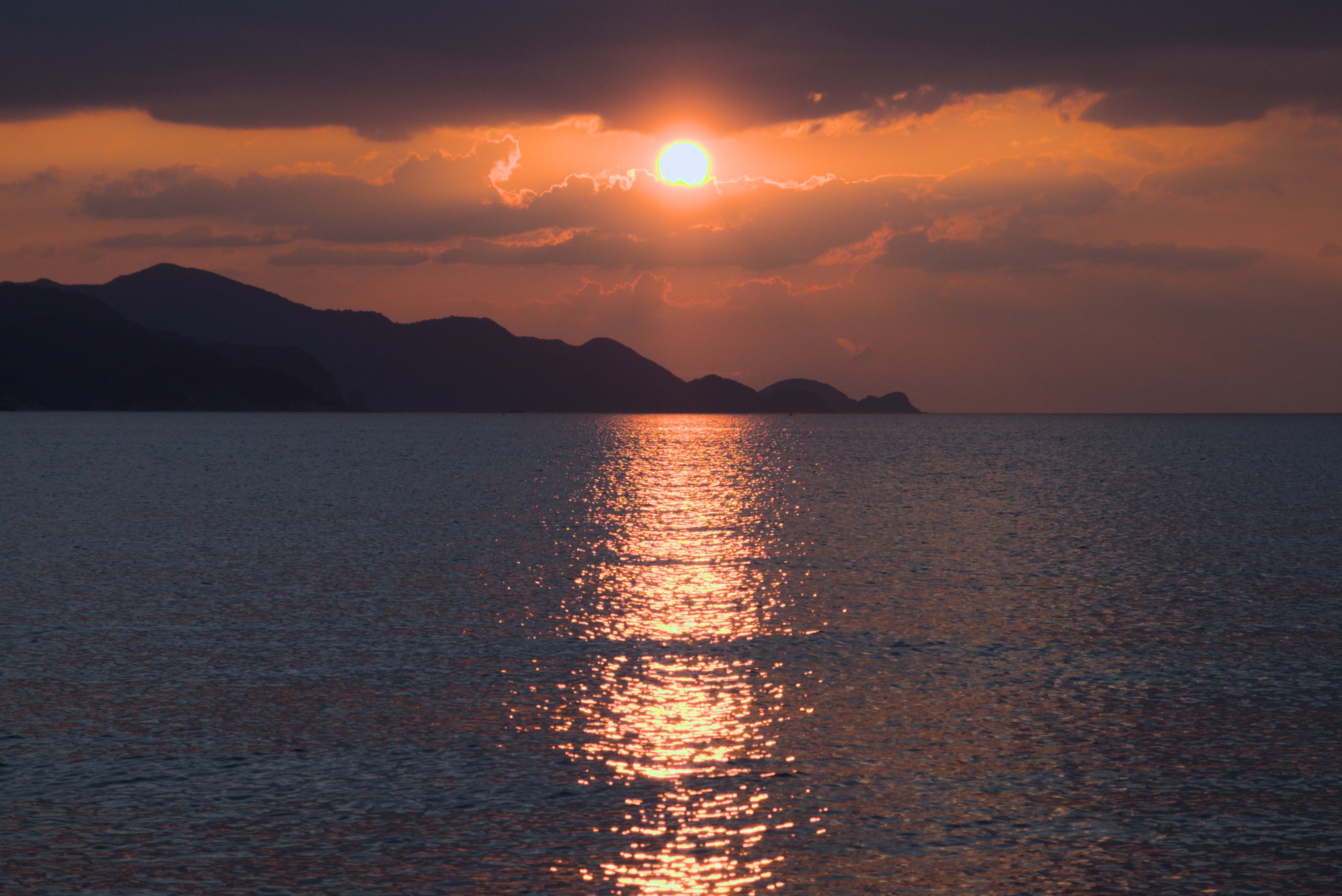 夕日ヶ浦の日没