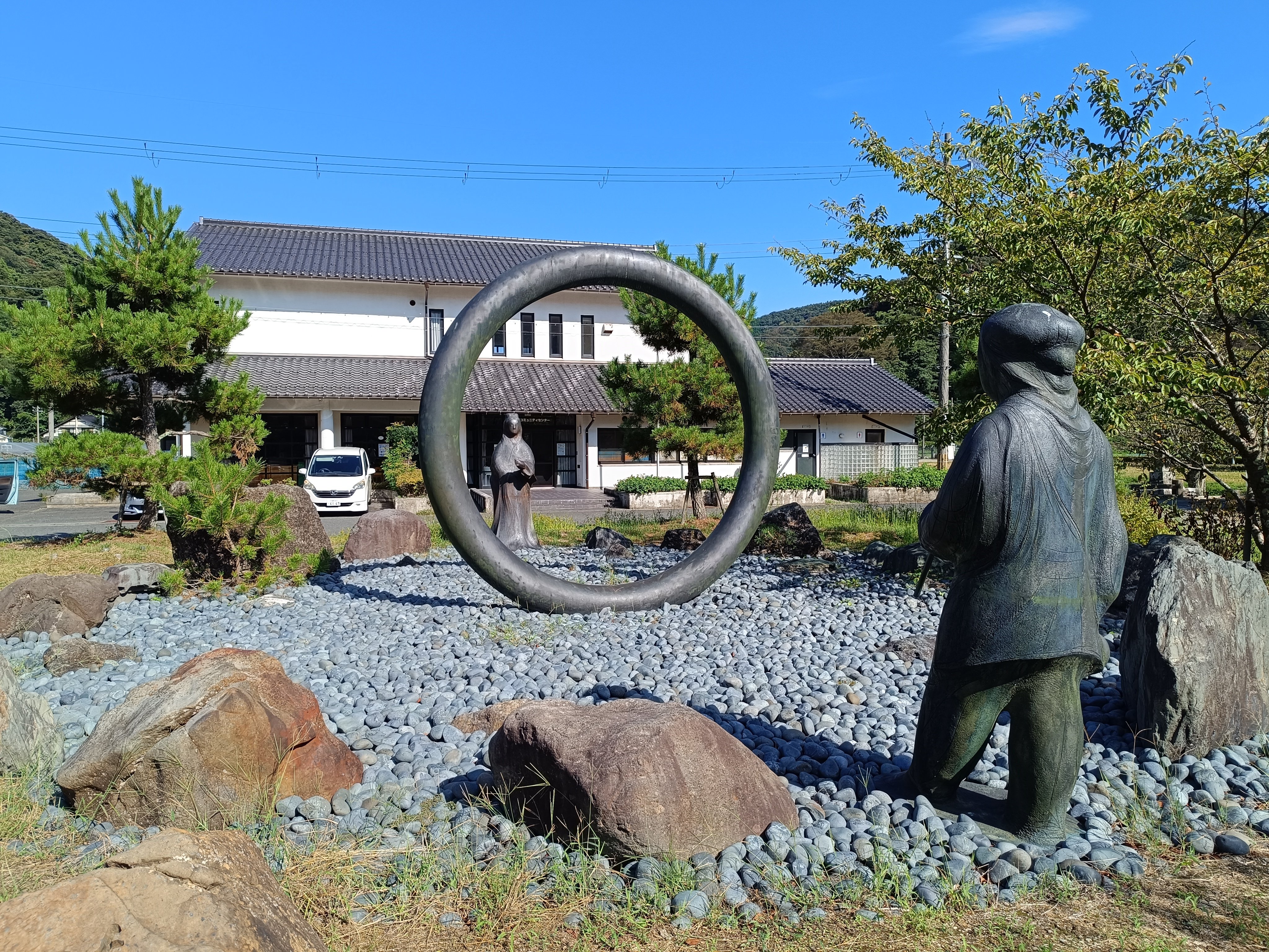 浦島太郎と乙姫の銅像