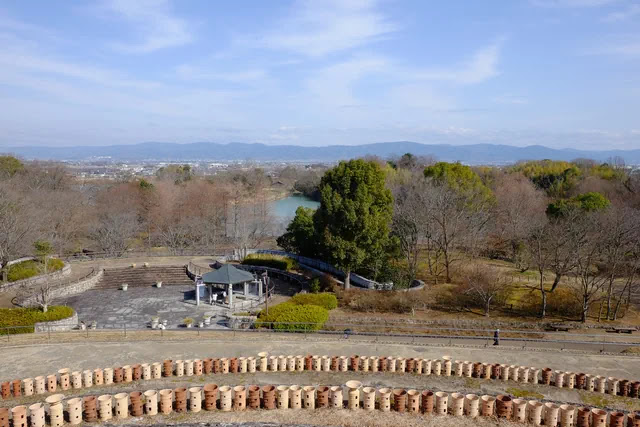 古墳の上から東側の眺め