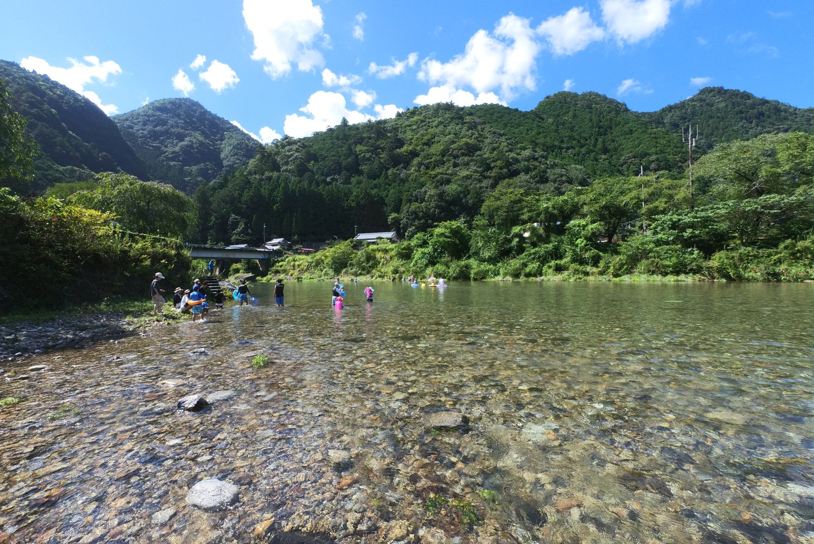 上流は流れが穏やか