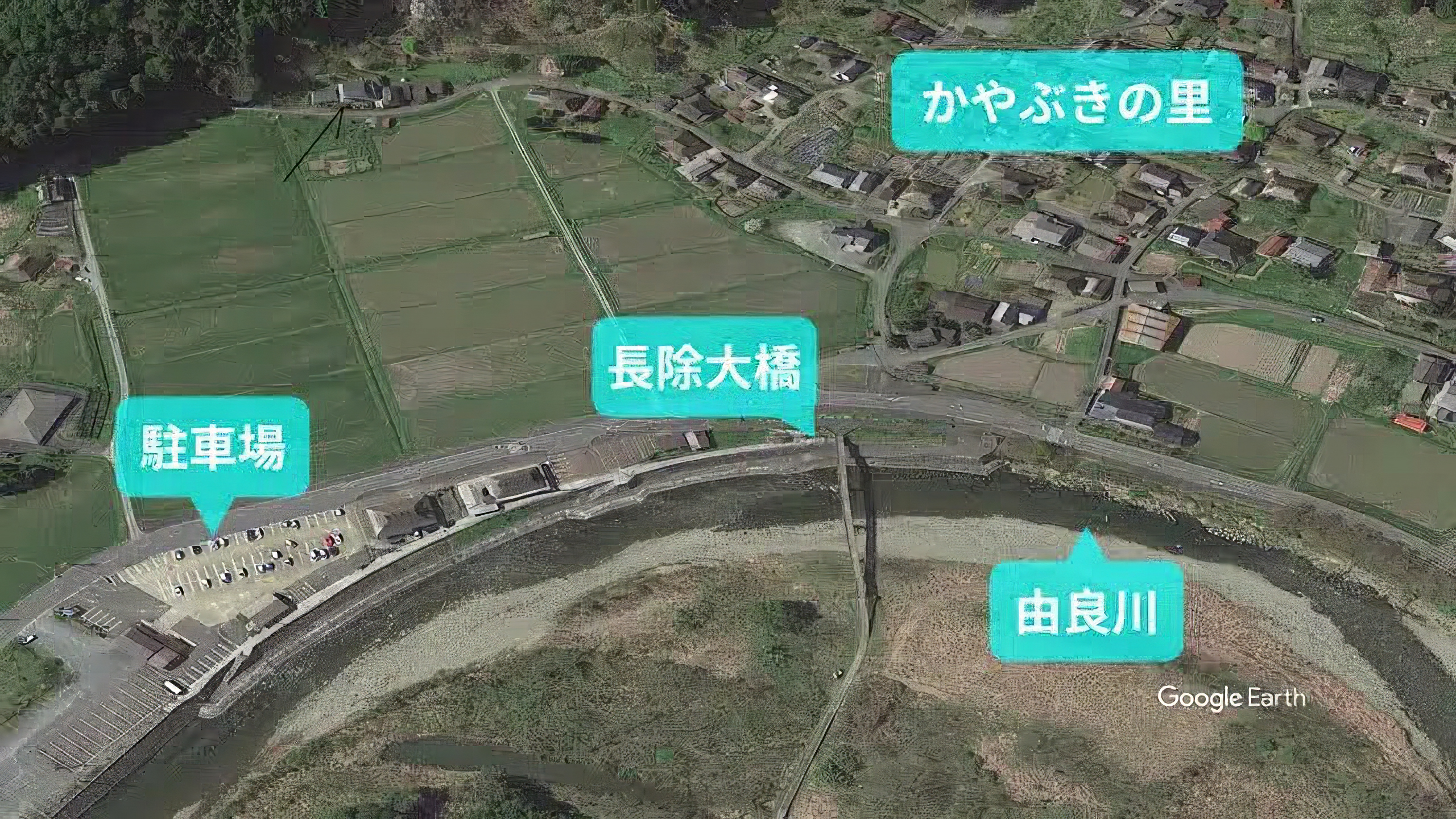 かやぶきの里・由良川マップ