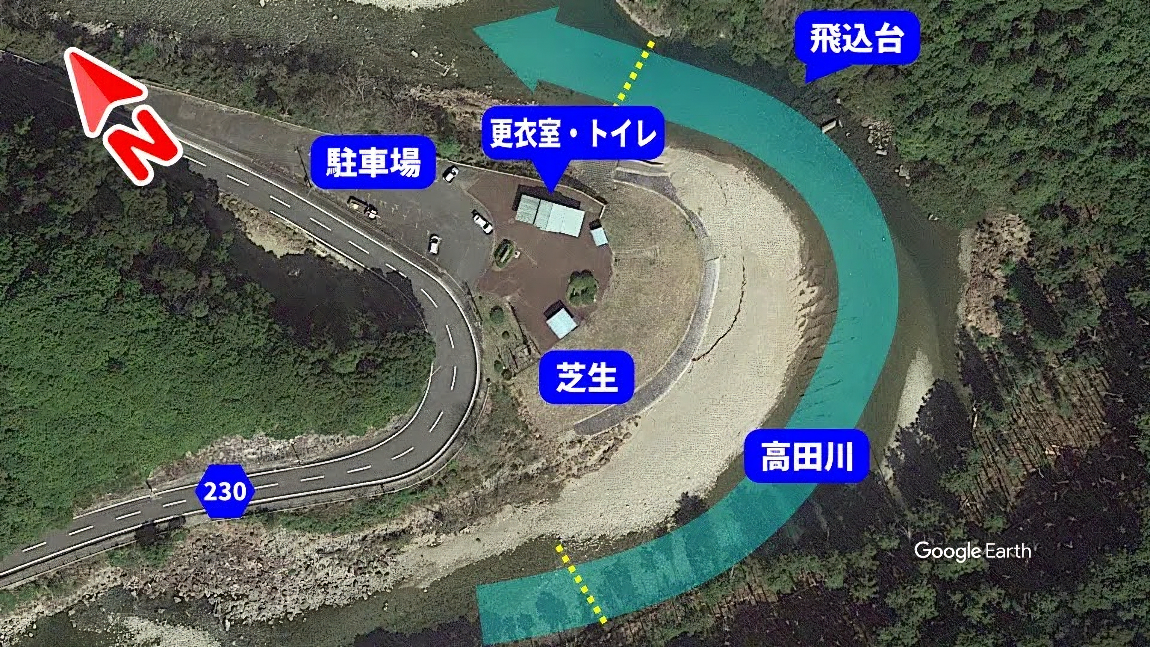 高田自然プール マップ