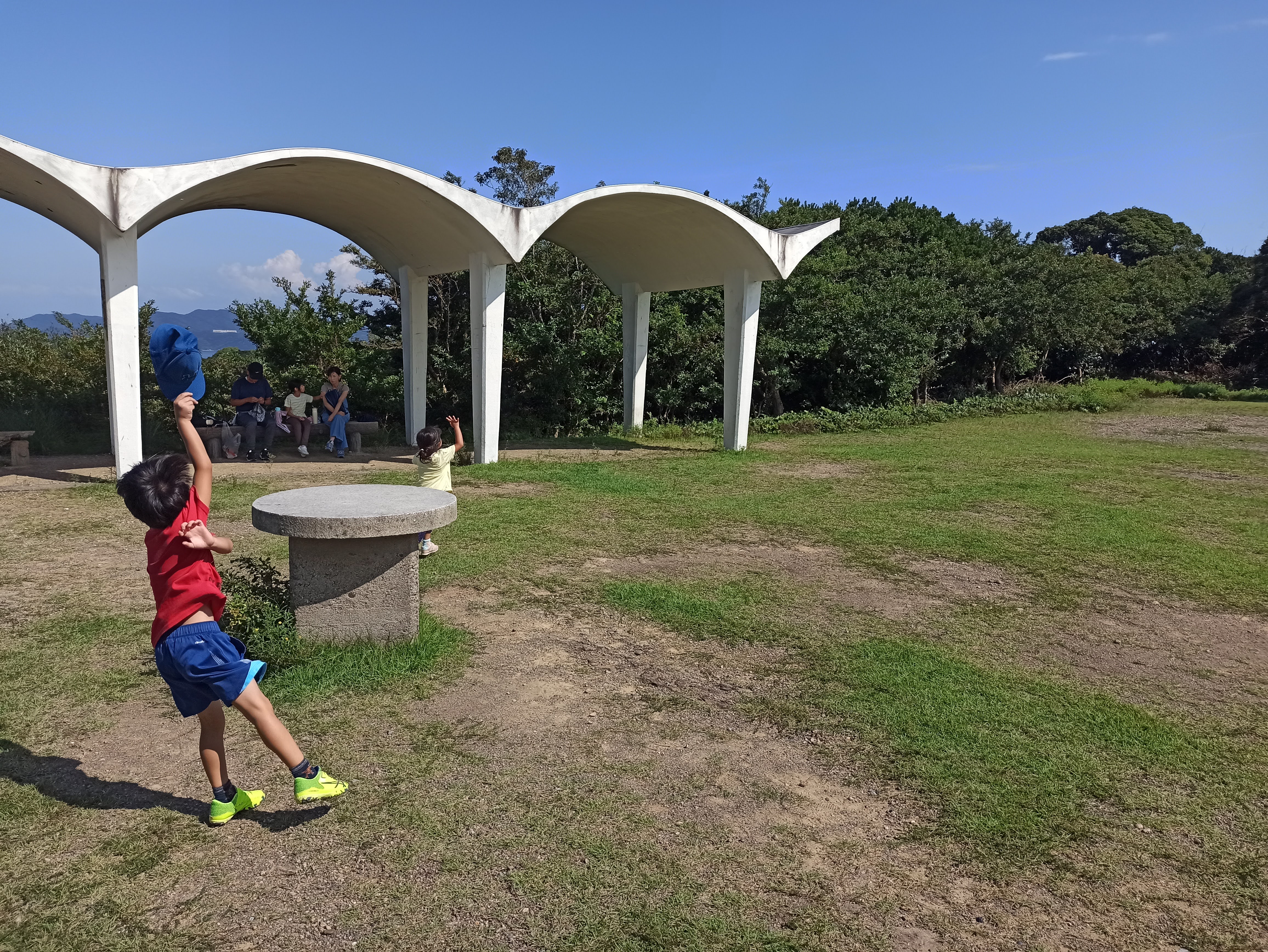 トンボを追いかける子供