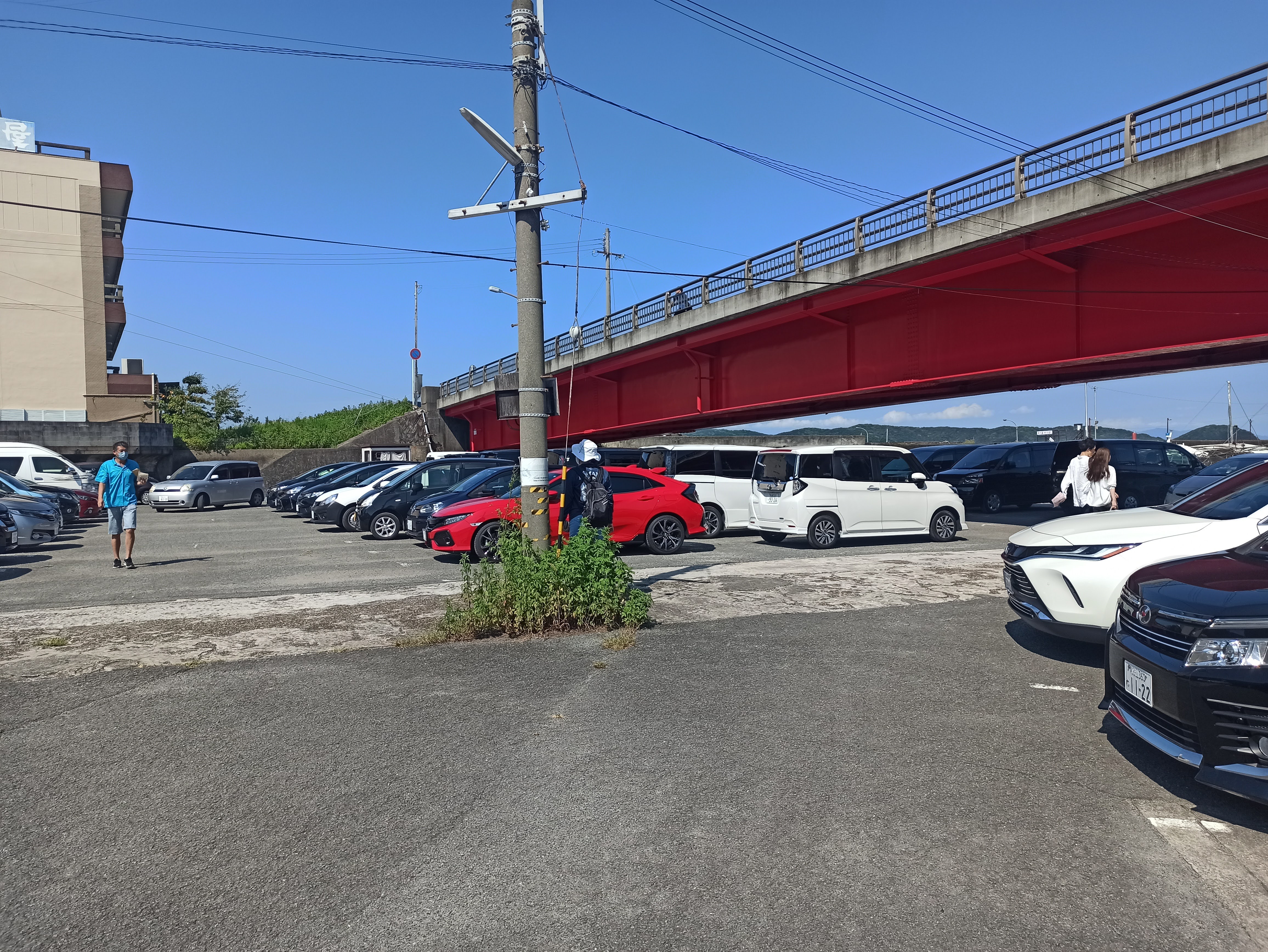 フェリー乗り場の駐車場